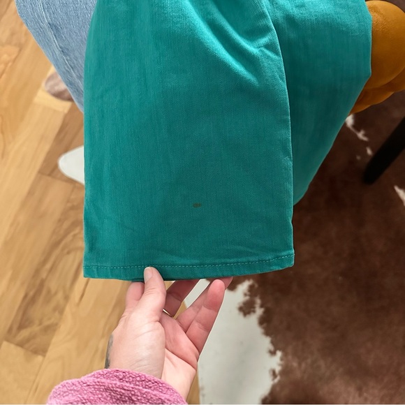 Tory Burch Teal Cropped Slim Bootcut Jeans Size 28 - Picture 9 of 9